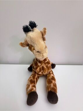[Pre owne]Aurora World Giraffe Plush 9" Floppy Lying Spotted Stuffed Animal Used